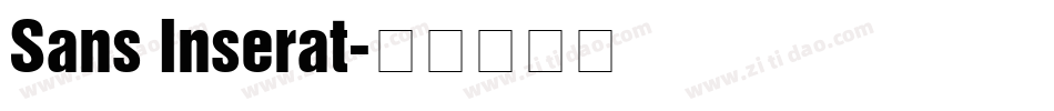 Sans Inserat字体转换